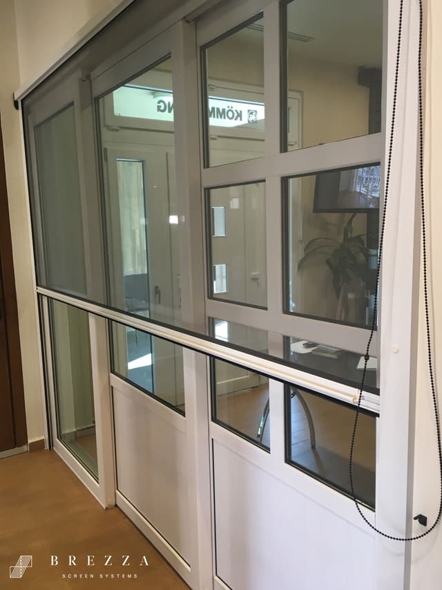 Ventanas con el mosquitero tipo Lux con cordón